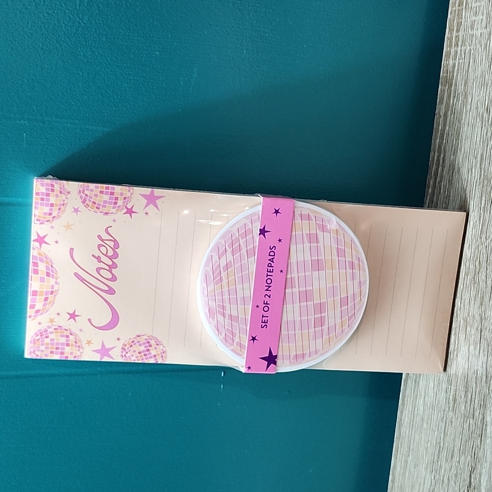 Set of 2 Disco Themed Notepads